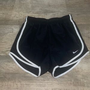 Black Nike track shorts